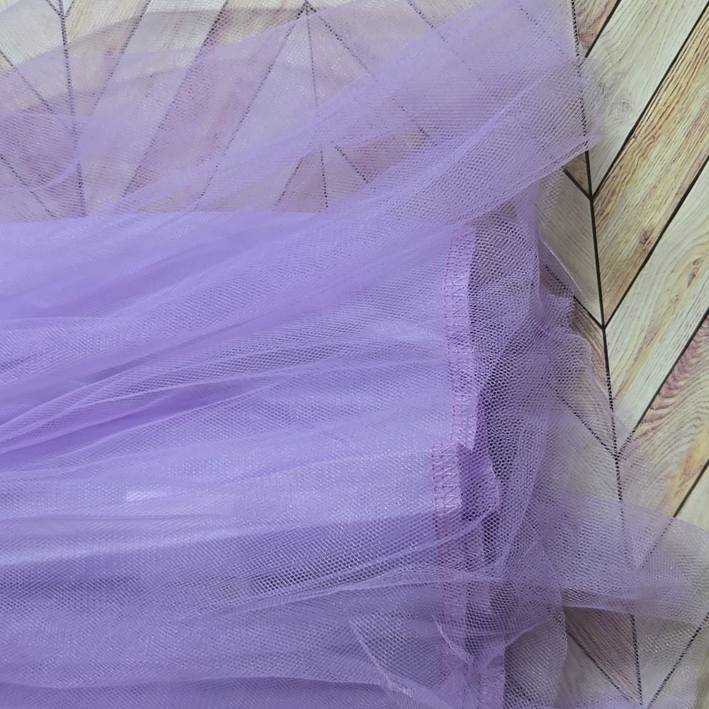 Girl's Purple Ballet Mesh Tutu Skirt Dance Halloween Costume Birthday Party - Picture 8 of 10